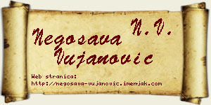 Negosava Vujanović vizit kartica